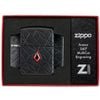 Bật Lửa Zippo 46756 – Zippo Armor® Crystal MultiCut Black Matte Z353