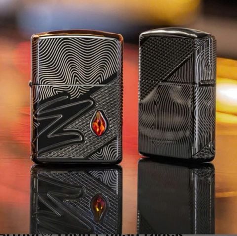 Bật Lửa Zippo Z Crystal Armor® High Polish Black Z354