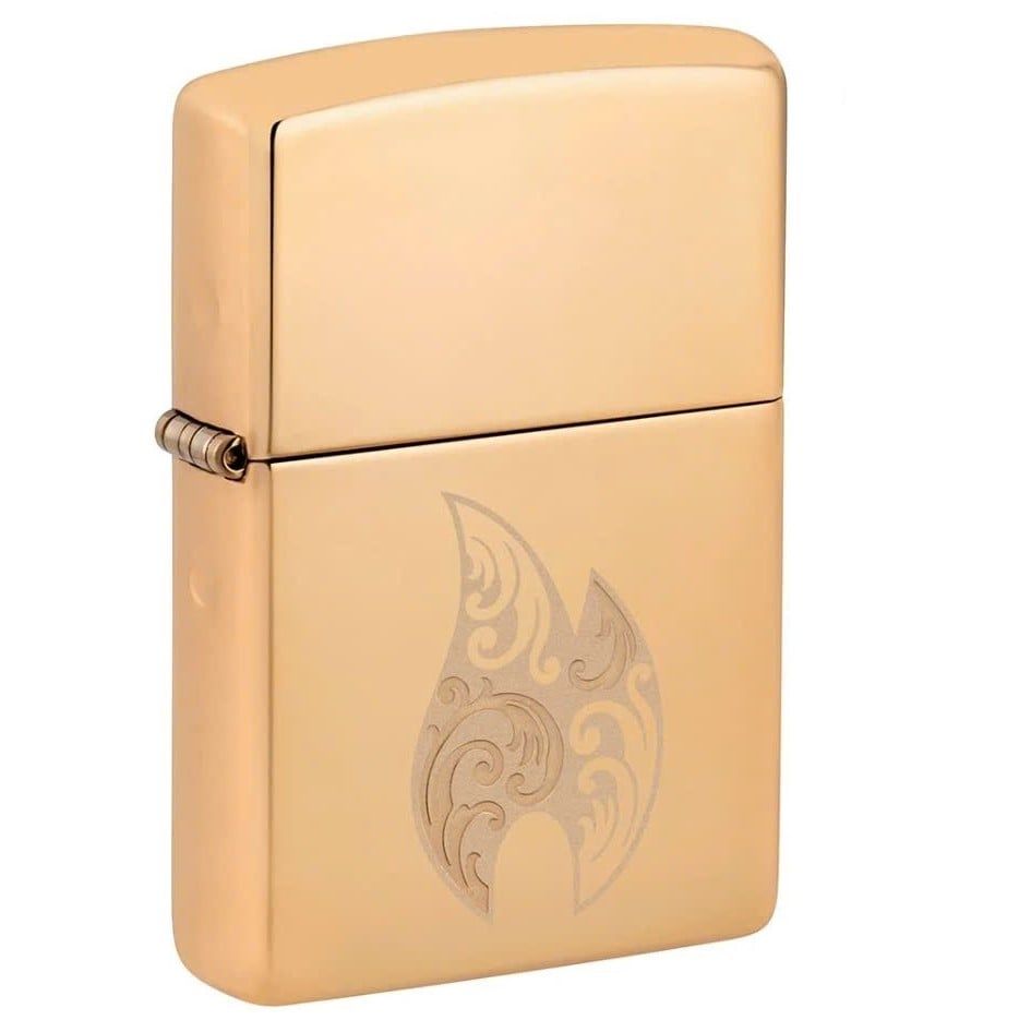 Bật Lửa Zippo Filigree Flame High Polish Brass Z352