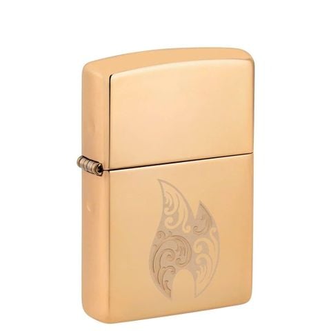Bật Lửa Zippo Filigree Flame High Polish Brass Z352