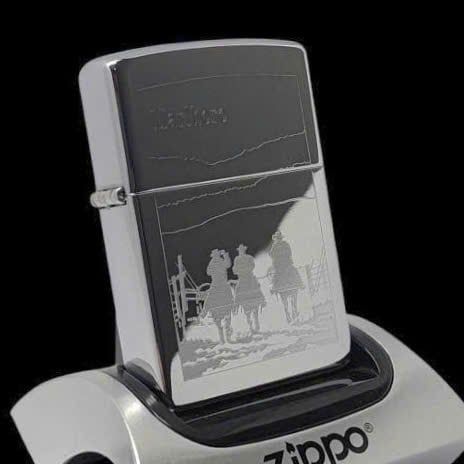 Bật Lửa Zippo Chrome Bóng Chủ Đề Marlboro 3 Chàng Ngự Lâm Bản Xuất Châu Âu Hiếm Gặp Đời XII La Mã Sản Xuất Năm 1996 ZL840