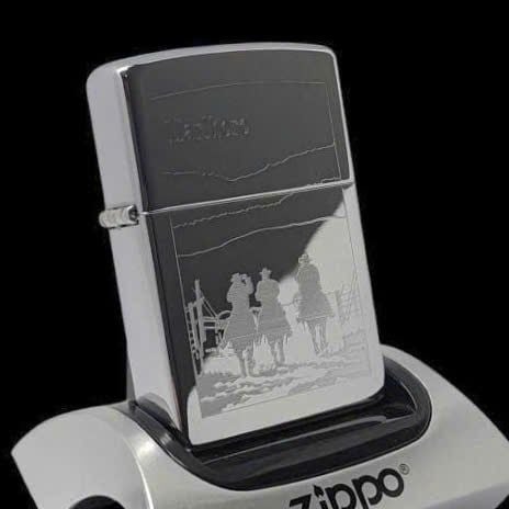 Bật Lửa Zippo Chrome Bóng Chủ Đề Marlboro 3 Chàng Ngự Lâm Bản Xuất Châu Âu Hiếm Gặp Đời XII La Mã Sản Xuất Năm 1996 ZL840
