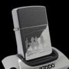 Bật Lửa Zippo Chrome Bóng Chủ Đề Marlboro 3 Chàng Ngự Lâm Bản Xuất Châu Âu Hiếm Gặp Đời XII La Mã Sản Xuất Năm 1996 ZL840