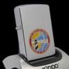 Bật Lửa Zippo Cổ Đồng Khối Mạ Chrome Trắng Chủ Đề Quân Sự Ăn Mòn Phủ Sơn Đời 3 Vạch Sắc Năm 1979 ZC498