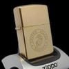 Bật Lửa Zippo Đồng Nguyên Khối Logo Quân Sự Ăn Mòn Đời IX La Mã Hiếm Gặp Năm 1993 ZL828