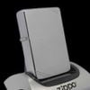 Bật Lửa Zippo Đồng Khối Mạ Chrome Vintage Chặt Góc Trắng Phay Xước Trơn 2 Mặt Hiếm Gặp Đời II La Mã Không Mộc Tháng Năm 1986 ZQH193