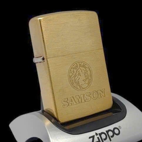 Bật Lửa Zippo Đồng Nguyên Khối Chủ Đề SamSon Thương Hiệu Nổi Tiếng Của Hà Lan Hiếm Gặp Đời XII La Mã SX Năm 1996 ZL831