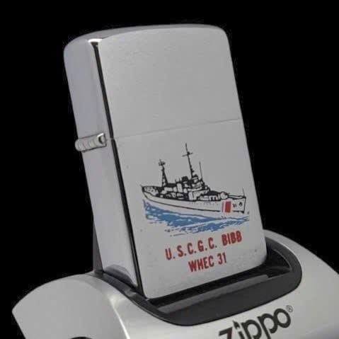 Bật Lửa Zippo Cổ Đồng Khối Mạ Chrome Trắng Xước Chủ Đề Tầu Chiến Quân Sự Ăn Mòn Phủ Sơn Đời 1 Vạch Sắc Năm 1981 ZC496