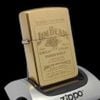 Bật Lửa Zippo Đồng Nguyên Khối Chủ Đề Hãng Rượu JIMBEAM Đời XI La Mã Sản Xuất Năm 1995 ZL839