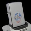 Bật Lửa Zippo Cổ Đồng Khối Mạ Chrome Trắng Xước Chủ Đề Tầu Chiến Ăn Mòn Phủ Sơn Đời 4 Vạch Sắc Năm 1978 ZC492