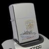 Bật Lửa Zippo Cổ Đồng Khối Mạ Chrome Trắng Chủ Đề Tầu Chiến Quân Sự Ăn Mòn Phủ Sơn Đời 7 Vạch Huyền Năm 1983 ZC490