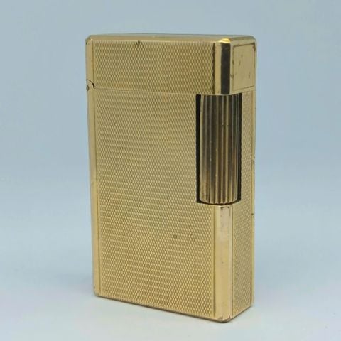Bật Lửa Dupont Chính Hãng Pháp Bọc Vàng 1 Ligne Phom Cao Vân Kim Cương Nhỏ DP175