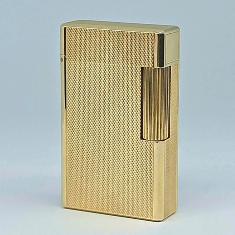 Bật Lửa Dupont Chính Hãng Pháp Bọc Vàng 1 Ligne Phom Cao Vân Kim Cương Nhỏ DP176