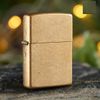 Bật Lửa Zippo Đồng Khối Xi Bụi Vàng Xước Z349