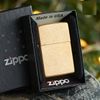 Bật Lửa Zippo Đồng Khối Xi Bụi Vàng Xước Z349