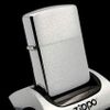 Bật Lửa Zippo Đồng Khối Mạ Chrome Trắng Trơn Phay Xước Đáy Lồi Đời XIII La Mã Sản Xuất Năm 1997 ZL874