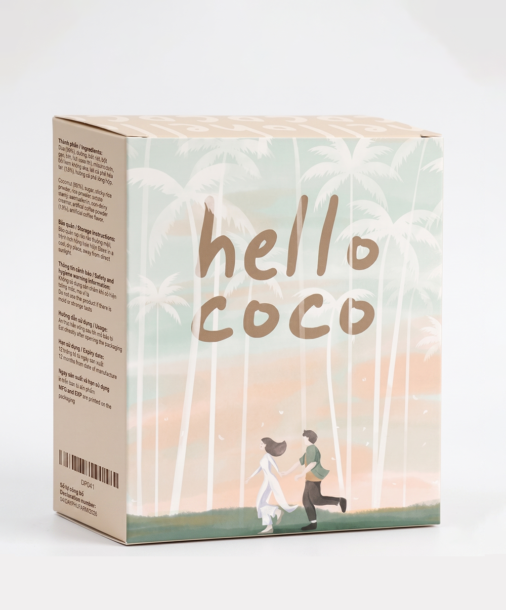 HelloCoco Cà phê -  Bánh dừa nướng cà phê