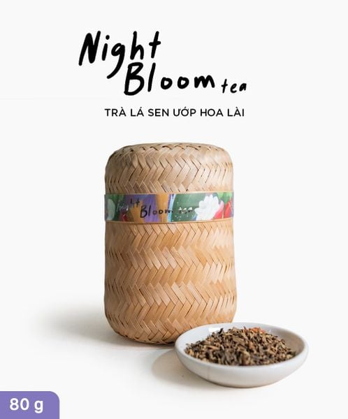  Night Bloom Tea - Trà Lá Sen Ướp Hoa Lài 80g 