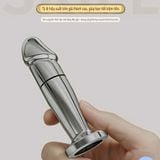 Máy Massage Hình DV Mini, Kim Loại Sốc Điện Giữa Thân, Có Điều Khiển Từ Xa Cao Cấp 