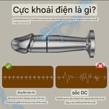  Máy Massage Hình DV Mini, Kim Loại Sốc Điện Giữa Thân, Có Điều Khiển Từ Xa Cao Cấp 