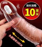  Bao Cao Su Đôn Dzên Rung, Có Quai Đeo, Silicone Trong Suốt, Nhiều Tần Số Rung 