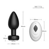  Phích Cắm HM Size Mini, Nhiều Tần Số Rung, Dùng App, Dùng Điều Khiển 