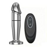  Máy Massage Hình DV Mini, Kim Loại Sốc Điện Giữa Thân, Có Điều Khiển Từ Xa Cao Cấp 