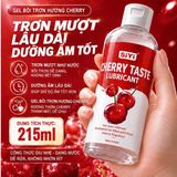  Gel Bôi Trơn, Gốc Nước, Hương Cherry, Thể Tích 215ml 