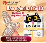  Bao Cao Su Ngón Tay Les Cat, Siêu Điểm Nổi, Gân Xoắn, Hộp 08 Cái 