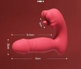  Máy Massage Mini, Có Nhánh Lưỡi Nhiều Tần Số Rung, Nhiệt Độ, SD App 