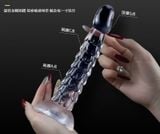  DV Giả Mềm Dẻo, Vảy Rồng Trên Thân, Silicone Trong Suốt, Có Đế Dán Tường 