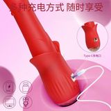  Cây Massage Đa Năng Xoay 360, Rung Nhiều Tần Số, Thụt Cao Cấp Hình Lưỡi Đỏ 