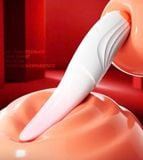  Máy Massage Tougue Women Trắng Hồng Mềm Mại ( Lưỡi Rung Cực Mạnh ) 