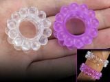  Vòng Đeo DV Nam, Silicone Mềm, 02 Vòng Gai & Bi 