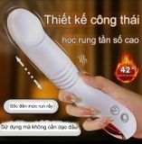  Cây Rung Massage Nhiều Tần Số, Ngoáy, Nhiệt  Độ, Có Tay Cầm Xỏ Ngón Tay Màu Trắng 