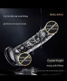  DV Giả Gân Galaku , Silicone Trong Suốt, Có Đế Dán Tường 