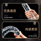  DV Giả Gân Galaku , Silicone Trong Suốt, Có Đế Dán Tường 