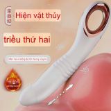  Cây Rung Massage Nhiều Tần Số, Ngoáy, Nhiệt  Độ, Có Tay Cầm Xỏ Ngón Tay Màu Trắng 