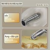  Máy Massage Hình DV Mini, Kim Loại Sốc Điện Giữa Thân, Có Điều Khiển Từ Xa Cao Cấp 