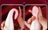  Máy Massage Tougue Women Trắng Hồng Mềm Mại ( Lưỡi Rung Cực Mạnh ) 