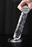  DV Giả Cao Cấp Gân Jewsn , Silicone Trong Suốt, Có Đế Dán Tường 