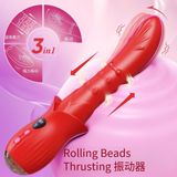  Cây Massage Đa Năng Xoay 360, Rung Nhiều Tần Số, Thụt Cao Cấp Hình Lưỡi Đỏ 