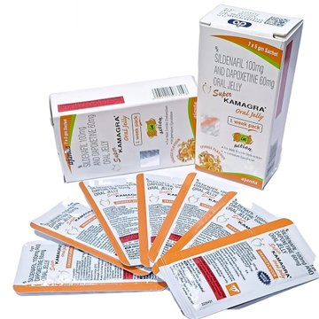  Tăng Cường Sinh Lý Nam Giới Super Kamagra Oral Jelly 100mg, Vị Cam 
