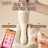  SVAKOM Handy Thruster – Dildo Tự Động Cao Cấp Rung Thụt Bú Hút Sưởi Ấm Dùng App 