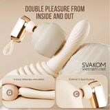  SVAKOM Handy Thruster – Dildo Tự Động Cao Cấp Rung Thụt Bú Hút Sưởi Ấm Dùng App 