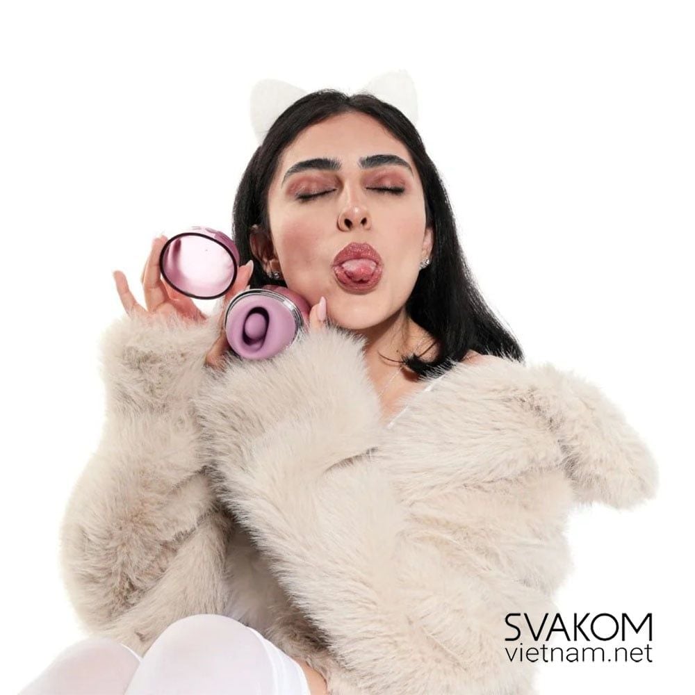  SVAKOM Klitty – Máy Rung Liếm Hút Âm Vật Điều Khiển App 
