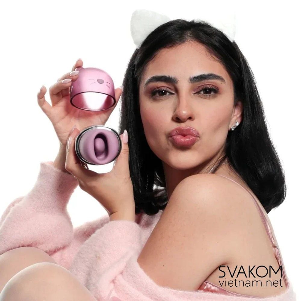  SVAKOM Klitty – Máy Rung Liếm Hút Âm Vật Điều Khiển App 