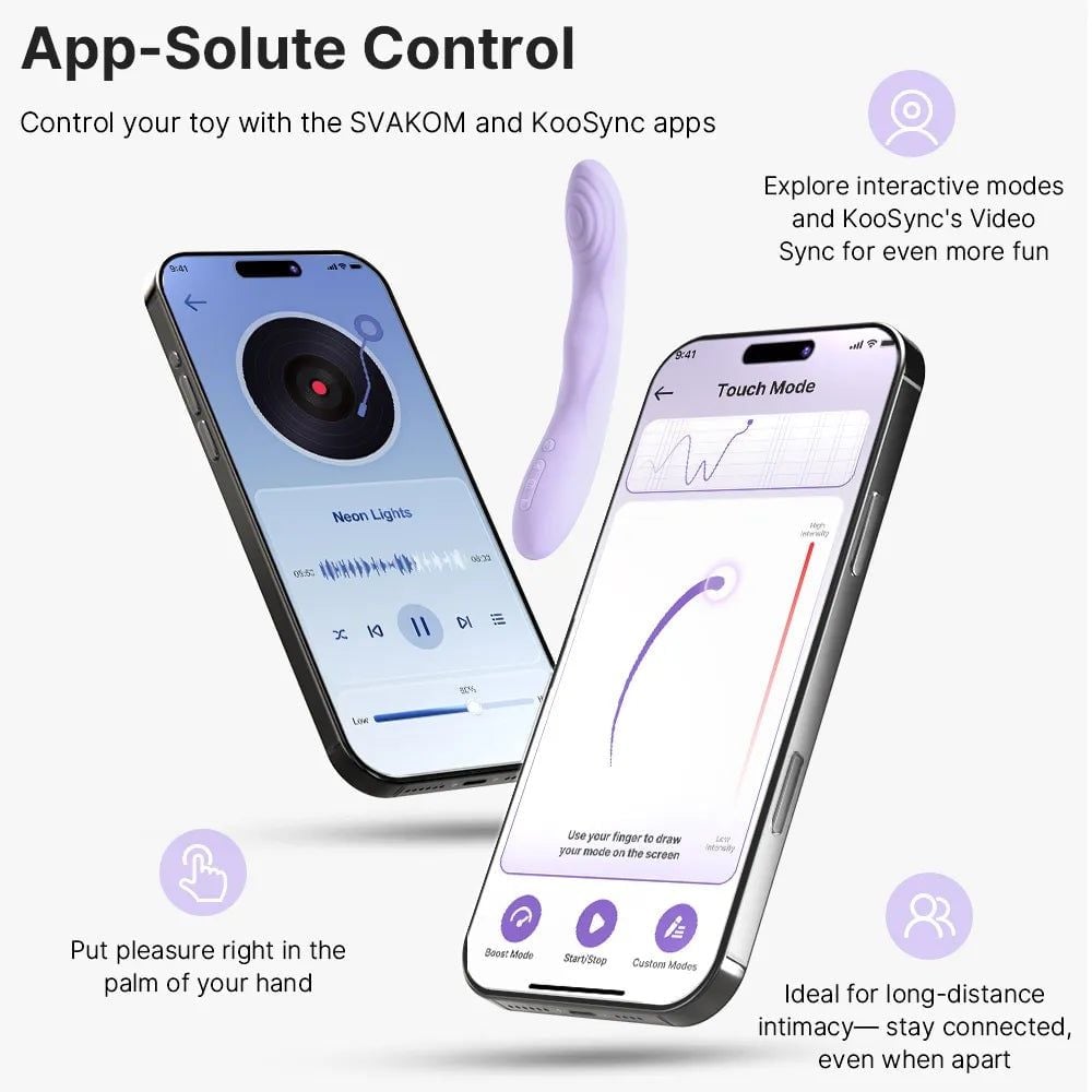 Máy Rung SVAKOM Selena – Sextoy Cao Cấp Điều Khiển App, Sưởi Ấm & Thụt Tự Động 