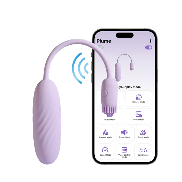 Trứng Rung SVAKOM Plume – Sextoy 2 Đầu Cao Cấp, Kích Thích Đa Điểm Tinh Tế Điều Khiển Qua App